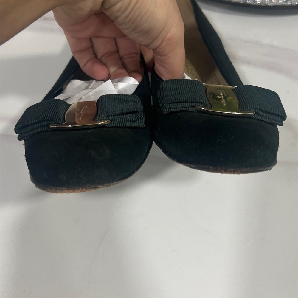 Salvatore Ferragamo Women's Shoes with Gold Accent - Picture 5 of 6